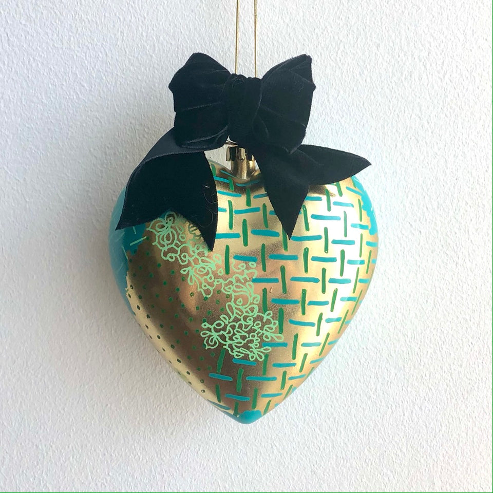Heart Ornament - Green
