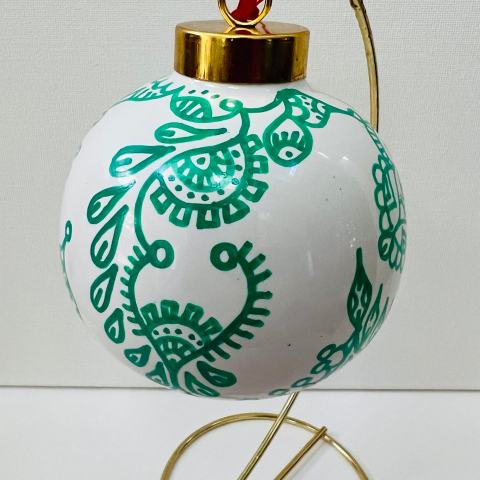 Hand-Painted Ceramic Christmas Ornaments
