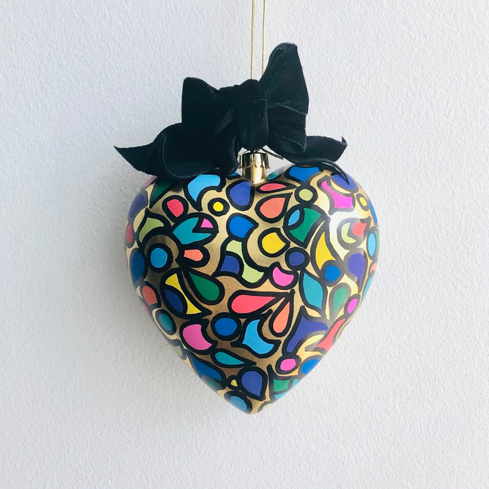 Heart Ornament - Multi-Colored